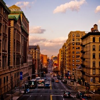 Sanitizing in Morningside Heights, NYC