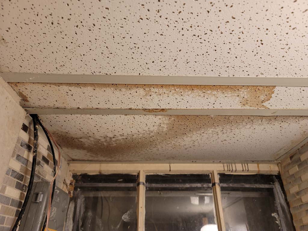 ceiling repair water damage 08854