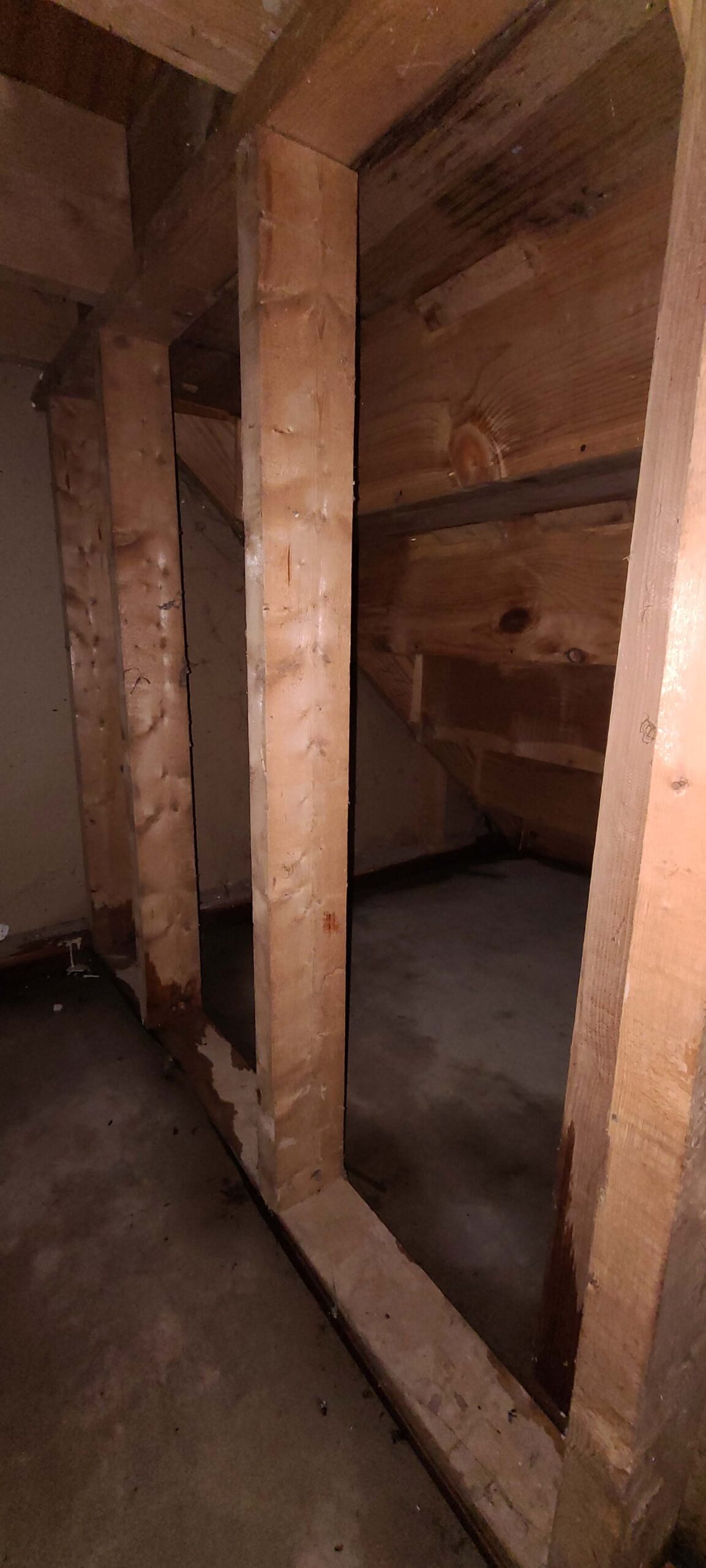 attic wood water damage in west nyack