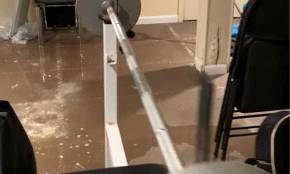 water leak in basement